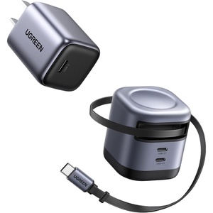 image:imageUGREEN Bundle Item 45W Retractable GaN Charger and 30W USB C Charger for iPhone 16151413 Galaxy S25S24S23