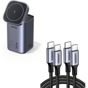 image:imageUGREEN MagSafe Charger Bundle with 100W USB C to USB C Cable for iPhone 1515 Plus15 Pro15 Pro Max MacBook Pro iPad Pro Dell XPS Samsung Galaxy S24S23S22 Ultra Switch Pixel8