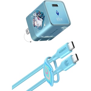 image:imageUGREEN Nexode Air 65W Charger Honkai Star Rail Edition Mini USB C Charger Block Fast Charging with USB C Cable GaN Charger for MacBook AirNeoPro iPhone 17 16 Galaxy S26S25 iPad CyanCyan