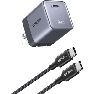 image:imageUGREEN Nexode Air 65W Charger Honkai Star Rail Edition Mini USB C Charger Block Fast Charging with USB C Cable GaN Charger for MacBook AirNeoPro iPhone 17 16 Galaxy S26S25 iPad CyanGrey