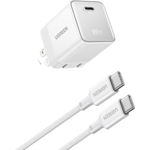 image:imageUGREEN Nexode Air 65W Charger Honkai Star Rail Edition Mini USB C Charger Block Fast Charging with USB C Cable GaN Charger for MacBook AirNeoPro iPhone 17 16 Galaxy S26S25 iPad CyanWhite