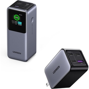 image:imageUGREEN Nexode Power Bank 20000mAh Bundle with 65W USB C Charger Block 4Port Compatible with MacBook ProAir iPhone 161514 iPad Pro Galaxy S24S23 Pixel 8 Steam Deck