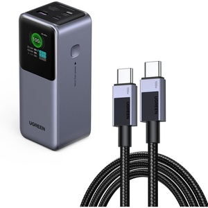 image:imageUGREEN Nexode Power Bank 20000mAh Bundle with USB C to USB C Cable 33FT Compatible with iPhone 1515 Pro15 Pro Max MacBook ProAir Galaxy S24S23 iPad ProAir Pixel 8