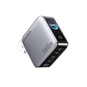 image:imageUGREEN Nexode Pro Charger 160W GaN 5Port Fast USB C Wall Charger Block TypeC Charging with Smart Display amp Touch Control Compatible for MacBook ProAir iPhone 1716 Series iPad Galaxy