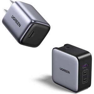 image:imageUGREEN Travel Essentials Bundle 65W GaN Charger with USUKEU Plugs  DXP4800 Device Compact FastCharging amp Portable Gear for Global Trips Compatible with Laptops Phones Consoles