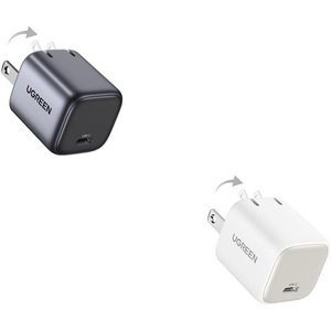 image:imageUGREEN USB C Charger Bundle 30W Single USBC Black  30W Single White Fast Charger Combo Compatible with iPhone 16151413 Galaxy S25S24 iPad MacBook Air Pixel