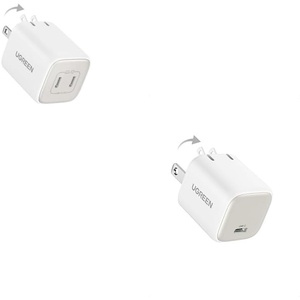 image:imageUGREEN USBC Charger Bundle 30W SinglePort White  45W DualPort White Fast Charger Combo Compatible with iPhone 16151413 Galaxy S25S24 iPad MacBook Air Pixel