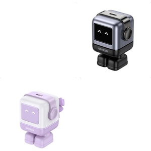 image:imageUGREEN Uno 30W USBC GaN Charger 2Pack Purple amp Black Compact Nexode Robot Fast Charger Block for iPhone 161514 Galaxy S25S24S23 Pixel 987 MacBook Air iPad Pro