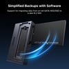 image:imageUGREEN 2 in 1 M2 NVMe SSD Enclosure and SATA Hard Drive Adater 10Gbps External Hard Drive Reader Compatible with for 2230224222602280 M KeyampMB Key and 2535 SATA with 12V2A Adapter