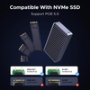 image:imageUGREEN 80Gbps M2 NVMe SSD Enclosure with Aluminum DoubleSided Fin Heat Dissipation No Noise External SSD Drive Compatible with Mac M1M5 ProMax Thunderbolt543USB43230SSD Not Included
