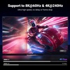 image:imageUGREEN 8K HDMI 21 Cable 48Gbps 10FT Certified Ultra High Speed Cord Bundle with 8K60Hz Display Port to HDMI Unidirectional Adapter with 4K240Hz 2K240Hz Male to Female Cable