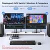image:imageUGREEN 8K60Hz Displayport KVM Switch 2 Monitors 2 Computers Bundle with VESA Certified 8K DisplayPort Cable 66FT DP 14 Display Port Cable