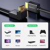 image:imageUGREEN HDMI Cable Right Angle 4K 90 Degree HDMI 20 Cord High Speed Bundle with Full HD 1080P Capture Card 4K USB 20 Video Capture Card USBAUSBC