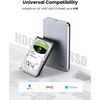 image:imageUGREEN Hard Drive Enclosure for 25 SATA SSD HDD Aluminum USB C to SATA Adapter USB 31 Gen 2 Support UASP SATA III Compatible with WD Seagate Toshiba Samsung Hitachi PS4 Xbox PC Tool FreeACBUGN70498