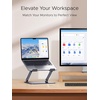 image:imageUGREEN Laptop Stand for Desk Laptop Riser Holder Foldable Portable Computer Stand Ergonomic Compatible with MacBook Pro Air Notebook and Tablets 10173 Inch GrayGray