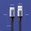 image:imageUGREEN Micro USB 30 Cable USB 30 A to Micro B Cord Nylon Braided External Hard Drive Cable Compatible with Samsung Galaxy S5 Note 3Pro 122 Western Digital Toshiba My Passport etc 6 FT66 ft