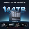 image:imageUGREEN NAS DXP2800 2Bay Desktop Network Attached Storage Intel N100 QuadCore CPU 8GB DDR5 RAM 25GbE 2X M2 NVMe Slots 4K HDMI Ideal for Content Creators and Enthusiasts DisklessDXP4800 Pro 4Bay Diskless