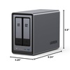 image:imageUGREEN NAS DXP2800 2Bay Desktop Network Attached Storage Intel N100 QuadCore CPU 8GB DDR5 RAM 25GbE 2X M2 NVMe Slots 4K HDMI Ideal for Content Creators and Enthusiasts DisklessDXP2800 2Bay Diskless