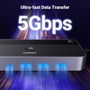 image:imageUGREEN USB 30 HDMI KVM Switch with 4 USB 30 Ports 3 USBA1 USBC 4K60Hz Bundle with 8K HDMI 21 Cable 48Gbps 66FT Certified Ultra High Speed Cord Aluminum 4K240Hz 120Hz 8K60Hz