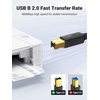 image:imageUGREEN USB Printer Cable 5FT Bundle with 10FT USB A to B Cable 20 USB B Cable HighSpeed Printer Cord Compatible with Hp Canon