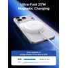 image:imageUGREEN Wireless Charger Qi22 Qi2 Certified 25W Fast MagSafeCompatible Wireless Charging Pad 5ft Magnetic Charger for iPhone 171615141312 Galaxy S2625 Pixel 10 WhiteWhite