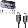 image:imageUGREEN 8K60Hz Displayport KVM Switch 2 Monitors 2 Computers Bundle with VESA Certified 8K DisplayPort Cable 66FT DP 14 Display Port Cable