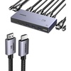 image:imageUGREEN 8K60Hz HDMI KVM Switch with 4 USB 30 Ports 3 USBA  1 USBC USB Switch for 2 Computers Share 1 Monitor Keyboard Mouse Bundle with 8K HDMI 21 Cable 48Gbps 66FT