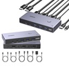 image:imageUGREEN 8K60Hz HDMI KVM Switch with 4 USB 30 Ports Bundle with 8K Displayport KVM Switch DP 14