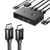 image:imageUGREEN KVM Switch 1 Monitor 2 Computers Share 4 USB Ports HDMI KVM Switch for Keyboard Mouse Printer to One Monitor Bundle with 8K HDMI 21 Cable Certified 66FT Ultra High Speed Cord