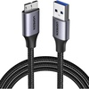 image:imageUGREEN Micro USB 30 Cable USB 30 A to Micro B Cord Nylon Braided External Hard Drive Cable Compatible with Samsung Galaxy S5 Note 3Pro 122 Western Digital Toshiba My Passport etc 6 FT15 ft