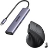 image:imageUGREEN Revodok 105 USB C Hub 5 in 1 Bundle with 24G Mouse Wireless Vertical Ergonomic Mouse for MacBook ProAir XPS Thinkpad