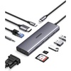 image:imageUGREEN USB C Hub USBC 10in1 Dongle with Dual Monitor 4K HDMI and VGA 1Gbps Ethernet 100W PD 3 USB 30 Ports 35mm Audio Jack SDTF Card Slots Multi Adapter