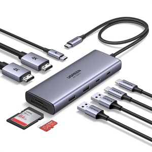image:imageUGREEN 9in1 USB C Docking Station Dual Monitor 4K60Hz USB C Hub with 2xHDMI 5Gbps USBAampC Data Ports 100W PD SDTF 30 15 Cable Revodok Pro Laptop USBC Dock for HP ThinkpadDell and More