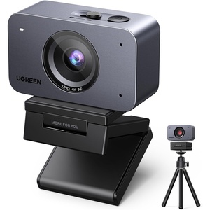 image:imageUGREEN FineCam 4K Webcam for PCMac 1080P 60FPS with 1255 Sensor Auto Focus AI Noisecanceling Microphone Portrait Mode for Streaming Conference OBS Zoom Teams with Privacy Cover Tripod
