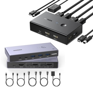 image:imageUGREEN KVM Switch 1 Monitor 2 Computers Share 4 USB Ports Bundle with 8K60Hz HDMI KVM Switch with 4 USB 30 Ports 3 USBA  1 USBC