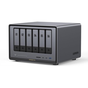 image:imageUGREEN NAS DXP4800 GT 4Bay Desktop Network Attached Storage AMD R2514 CPU 8GB DDR4 RAM 2X 10GbE 2X M2 NVMe Slots 4K HDMI Ideal for Smart Home Enthusiasts Creators Office Teams DisklessDXP6800 Pro 6Bay Diskless