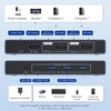 image:imageUGREEN 8K60Hz Displayport KVM Switch 1 Monitors 2 Computers with 4 USB 30 Ports Aluminum Support 4K240Hz Share One Monitor Keyboard Mouse UDisk Printer with 2 USB Cables