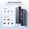 image:imageUGREEN 8K60Hz Displayport KVM Switch 1 Monitors 2 Computers with 4 USB 30 Ports Aluminum Support 4K240Hz Share One Monitor Keyboard Mouse UDisk Printer with 2 USB Cables