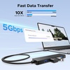 image:imageUGREEN USB C Hub 4 Ports USB A Splitter UltraSlim USB Expander for Mouse Keyboard Flash Drive U Disk Printer Compatible with Laptop Desktop PC Xbox PS5 and More 05FT2FT