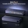 image:imageUGREEN 24 Port Gigabit Switch Rackmount Plug amp Play Ethernet Switch 4 Mode Unmanaged Network Splitter for Office amp Business Metal Fanless Desktop amp Wall Mount Hub for NAS PC Printer Router24Port Switch  2 x Rack Ears