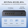 image:imageUGREEN 25Gb Switch 5Port Ethernet Switch 5 x 25Gb Uplink Plug amp Play Unmanaged Ethernet Splitter DesktopWall Mount Network Hub with LED Fanless Quiet for NAS PC Game Console