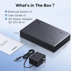 image:imageUGREEN 25Gb Switch 5Port Ethernet Switch 5 x 25Gb Uplink Plug amp Play Unmanaged Ethernet Splitter DesktopWall Mount Network Hub with LED Fanless Quiet for NAS PC Game Console
