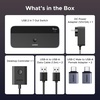 image:imageUGREEN 2in 7Out USB 30 Switch USB Switcher for 2 Computers Sharing USB A amp C Devices 4USBA  3USBC USB Switches Sharing Keyboard and Mouse with Controller USBC Male Adapter Power Adapter