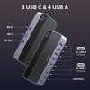 image:imageUGREEN 2in 7Out USB 30 Switch USB Switcher for 2 Computers Sharing USB A amp C Devices 4USBA  3USBC USB Switches Sharing Keyboard and Mouse with Controller USBC Male Adapter Power Adapter