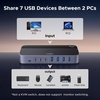 image:imageUGREEN 2in 7Out USB 30 Switch USB Switcher for 2 Computers Sharing USB A amp C Devices 4USBA  3USBC USB Switches Sharing Keyboard and Mouse with Controller USBC Male Adapter Power Adapter
