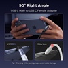 image:imageUGREEN 90 Degree USB C Adapter 3 PackRight Angle USB C Male to Female Adapter40Gbps240W8K 60Hz Compatible for Switch 2Steam DeckROG AllyMacBookiPhone 1716iPadThunderbolt 4