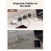 image:imageUGREEN Cable Organizer Clips Adhesive Cable Management  6Pack Strong Magnetic Cord Holder for Desk to Keep Phone Charging Cables Computer Cords and Various Cord Organized for Nightstand Black