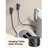 image:imageUGREEN Cable Organizer Clips Adhesive Cable Management  6Pack Strong Magnetic Cord Holder for Desk to Keep Phone Charging Cables Computer Cords and Various Cord Organized for Nightstand Black