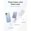 image:imageUGREEN Magflow Air Qi2 Magnetic Power Bank 10000mAh 15W Wireless Portable Charger with Builtin USBC Cable 30W Fast Charging Battery Pack MagSafe Compatible for iPhone 17161514 Pro Max GreyGrey