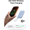 image:imageUGREEN Magflow Air Qi2 Magnetic Power Bank 10000mAh 15W Wireless Portable Charger with Builtin USBC Cable 30W Fast Charging Battery Pack MagSafe Compatible for iPhone 17161514 Pro Max GreyBlue